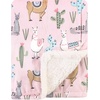 image:imageHudson Baby Unisex Baby Plush Mink and Sherpa Blanket Floral One SizeLlama