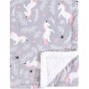 image:imageHudson Baby Unisex Baby Plush Mink and Sherpa Blanket Floral One SizeWhimsical Unicorn