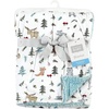 image:imageHudson Baby Unisex Baby Plush Mink and Sherpa Blanket Floral One SizeWoodland Friends
