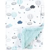 image:imageHudson Baby Unisex Baby Plush Mink and Sherpa Blanket Floral One SizeHot Air Baloon