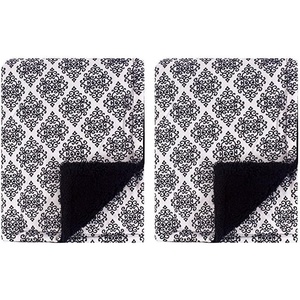 image:imageHudson Baby Unisex Baby Plush Mink and Sherpa Blanket Floral One SizeClassic Damask