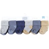 image:imageHudson Baby Unisex Baby Cotton Rich Newborn and Terry SocksBlue Brown Stripes