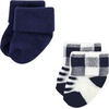 image:imageHudson Baby Unisex Baby Cotton Rich Newborn and Terry SocksBlue Forest
