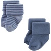 image:imageHudson Baby Unisex Baby Cotton Rich Newborn and Terry SocksBlue Sage Stripe