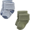 image:imageHudson Baby Unisex Baby Cotton Rich Newborn and Terry SocksBlue Sage Stripe