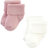 image:imageHudson Baby Unisex Baby Cotton Rich Newborn and Terry SocksBlush Stripe