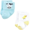 image:imageHudson Baby Unisex Baby Cotton Rich Newborn and Terry SocksFarm 12pack
