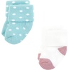 image:imageHudson Baby Unisex Baby Cotton Rich Newborn and Terry SocksGirl Confetti Colors