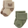 image:imageHudson Baby Unisex Baby Cotton Rich Newborn and Terry SocksHarvest Bear
