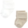 image:imageHudson Baby Unisex Baby Cotton Rich Newborn and Terry SocksMauve Sage Dot