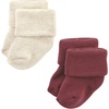 image:imageHudson Baby Unisex Baby Cotton Rich Newborn and Terry SocksMauve Sage Dot
