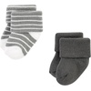 image:imageHudson Baby Unisex Baby Cotton Rich Newborn and Terry SocksModern Elephant