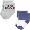 image:imageHudson Baby Unisex Baby Cotton Rich Newborn and Terry SocksMom Dad Boy Navy Red