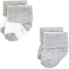 image:imageHudson Baby Unisex Baby Cotton Rich Newborn and Terry SocksMom and Dad Gray Mint 12pack