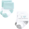 image:imageHudson Baby Unisex Baby Cotton Rich Newborn and Terry SocksMom and Dad Gray Mint 12pack