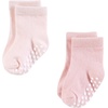 image:imageHudson Baby Unisex Baby Cotton Rich Newborn and Terry SocksPink Gray Basic