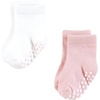 image:imageHudson Baby Unisex Baby Cotton Rich Newborn and Terry SocksPink Gray Basic