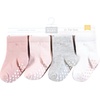 image:imageHudson Baby Unisex Baby Cotton Rich Newborn and Terry SocksPink Gray Basic