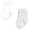 image:imageHudson Baby Unisex Baby Cotton Rich Newborn and Terry SocksPink Gray Basic