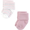 image:imageHudson Baby Unisex Baby Cotton Rich Newborn and Terry SocksSoft Pink Dot Stripe