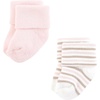 image:imageHudson Baby Unisex Baby Cotton Rich Newborn and Terry SocksSoft Pink Dot Stripe