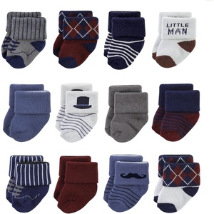 image:imageHudson Baby Unisex Baby Cotton Rich Newborn and Terry SocksGentleman 12pack