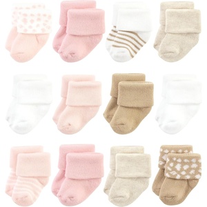 image:imageHudson Baby Unisex Baby Cotton Rich Newborn and Terry SocksPink Cheetah