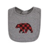 image:imageHudson Baby Unisex Baby Cotton Bibs Princess One SizeBuffalo Plaid Bear