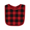 image:imageHudson Baby Unisex Baby Cotton Bibs Princess One SizeBuffalo Plaid Bear