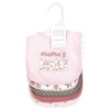 image:imageHudson Baby Unisex Baby Cotton Bibs Princess One SizeMama Mauve Sage Rose