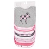 image:imageHudson Baby Unisex Baby Cotton Bibs Princess One SizePink Plaid Moose