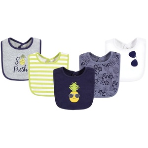 image:imageHudson Baby Unisex Baby Cotton Bibs Princess One SizeBoy Pineapple