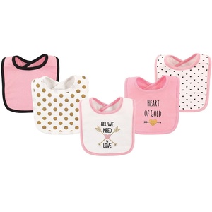 image:imageHudson Baby Unisex Baby Cotton Bibs Princess One SizeHeart