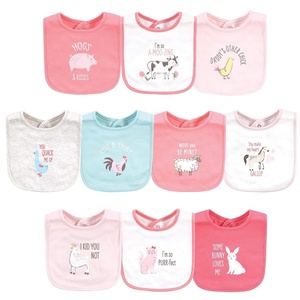 image:imageHudson Baby Unisex Baby Cotton Bibs Princess One SizeHogs and Kisses