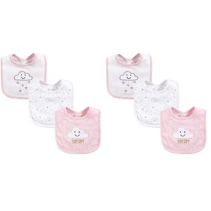 image:imageHudson Baby Unisex Baby Cotton Bibs Princess One SizeNube Rosa