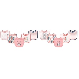 image:imageHudson Baby Unisex Baby Cotton Bibs Princess One SizeOwl