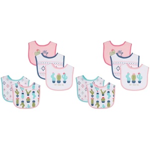 image:imageHudson Baby Unisex Baby Cotton Bibs Princess One SizePink Cactus