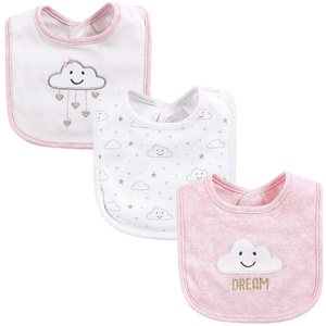 image:imageHudson Baby Unisex Baby Cotton Bibs Princess One SizePink Cloud