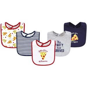 image:imageHudson Baby Unisex Baby Cotton Bibs Princess One SizePizza Slice of Heaven
