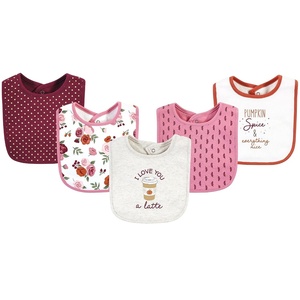 image:imageHudson Baby Unisex Baby Cotton Bibs Princess One SizePumpkin Spice