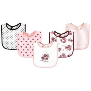 image:imageHudson Baby Unisex Baby Cotton Bibs Princess One SizeRose