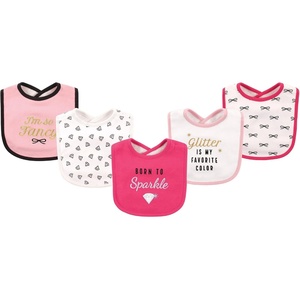 image:imageHudson Baby Unisex Baby Cotton Bibs Princess One SizeSparkle