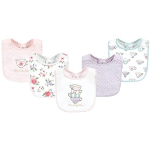image:imageHudson Baby Unisex Baby Cotton Bibs Princess One SizeTea Party